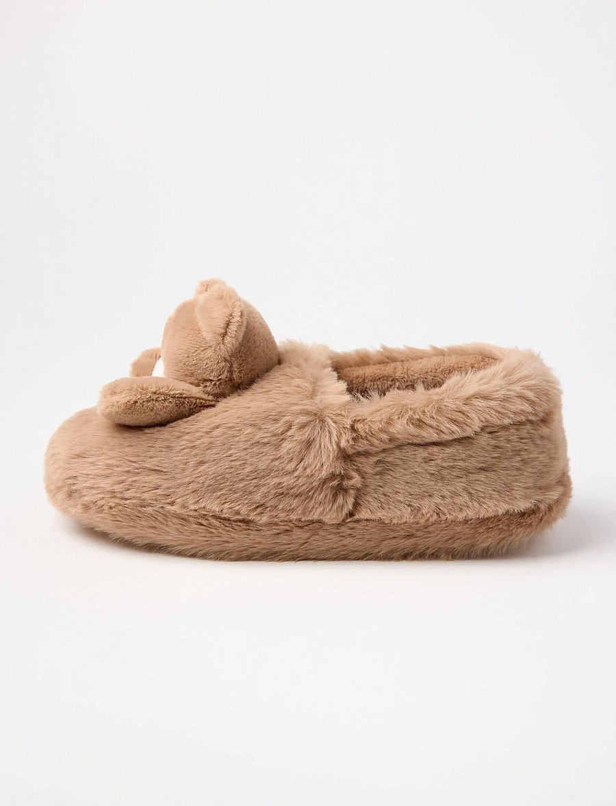 Lindex - Slippers teddybear - hausschuhe - brown - 2