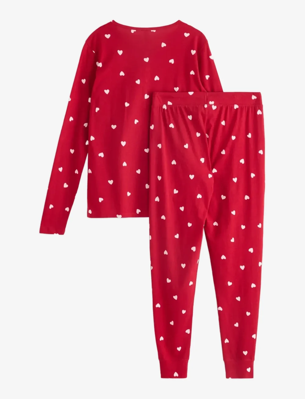 Lindex - Henley pyjama aop - jõulupidžaamad - red - 2