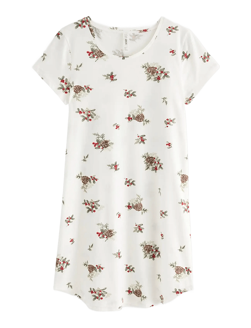 Lindex - Nightdress aop - julpyjamas - light white - 1