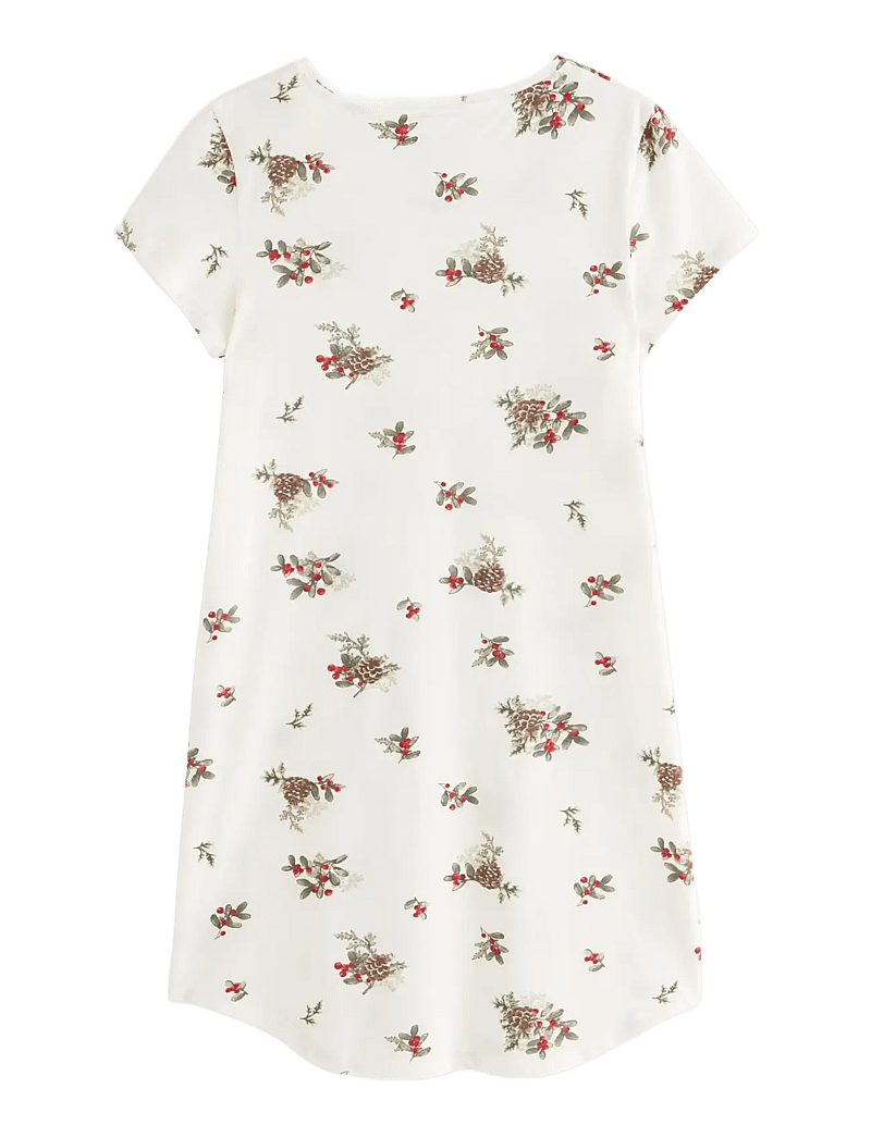 Lindex - Nightdress aop - julpyjamas - light white - 2