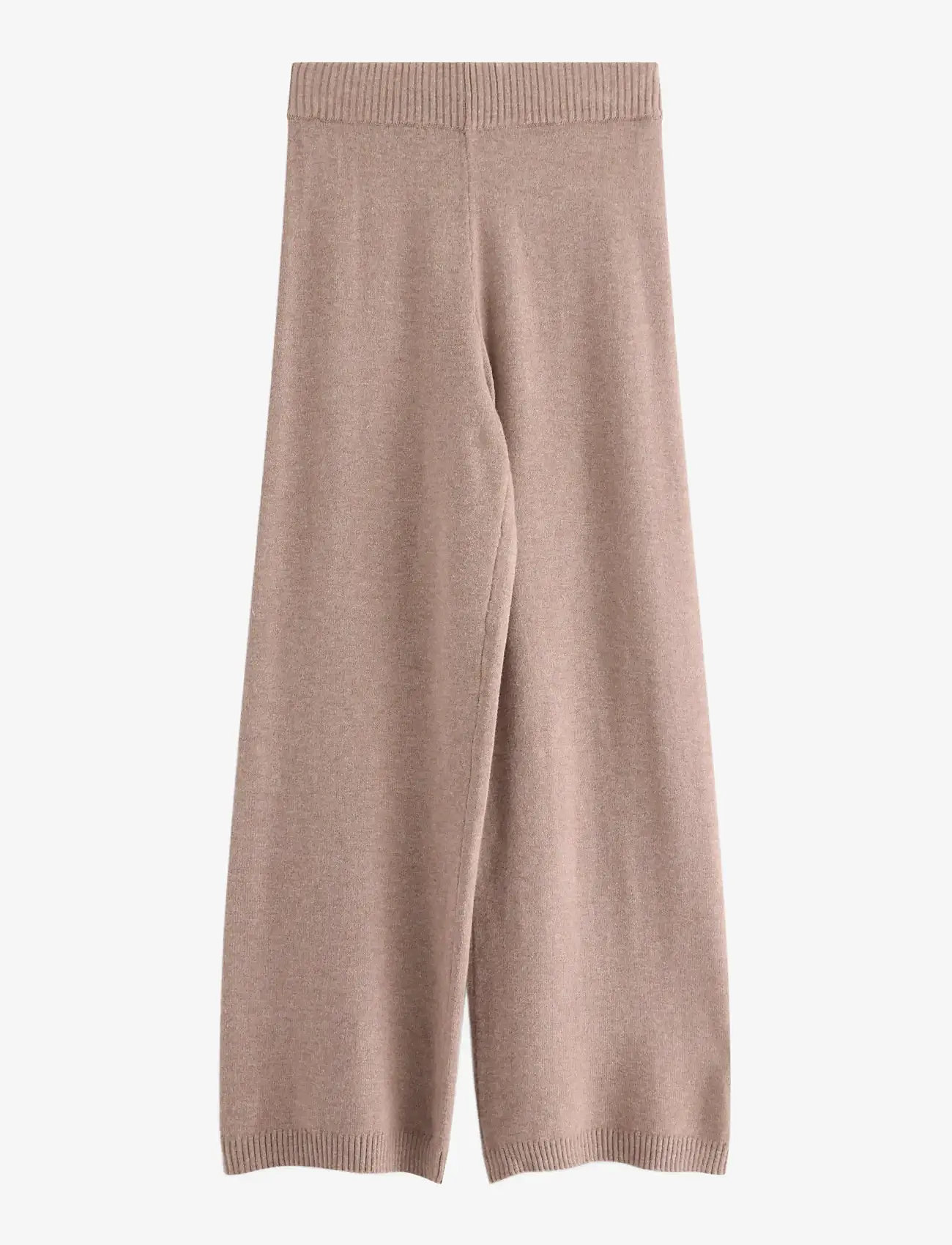 Lindex - Trouser knitted - efterårstøj - light brown melange - 0
