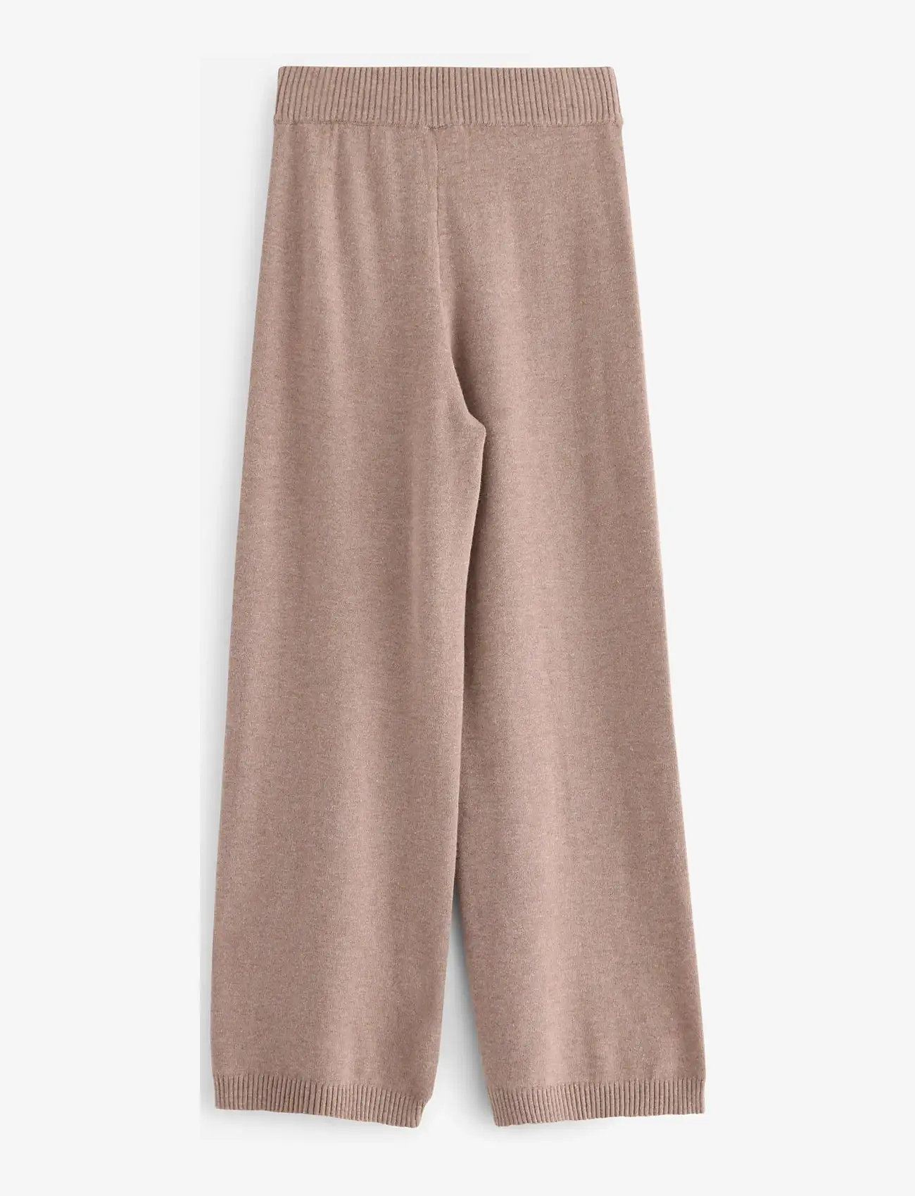 Lindex - Trouser knitted - efterårstøj - light brown melange - 1