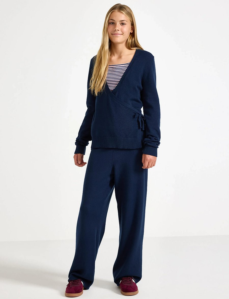 Lindex - Trouser knitted - bukser - navy - 0