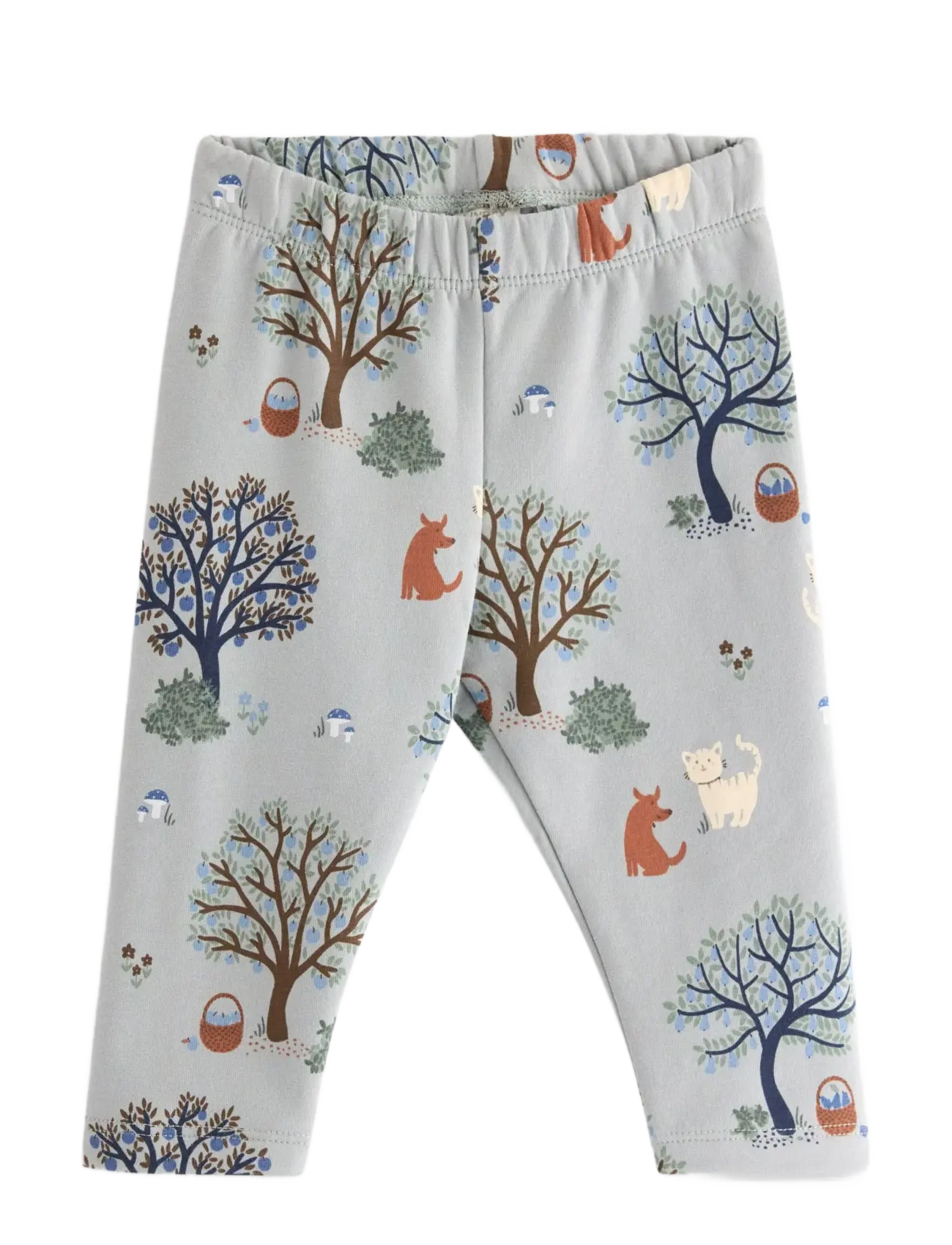 Lindex Leggings Tree - Leggings - LIGHT DUSTY TURQUOISE / grey