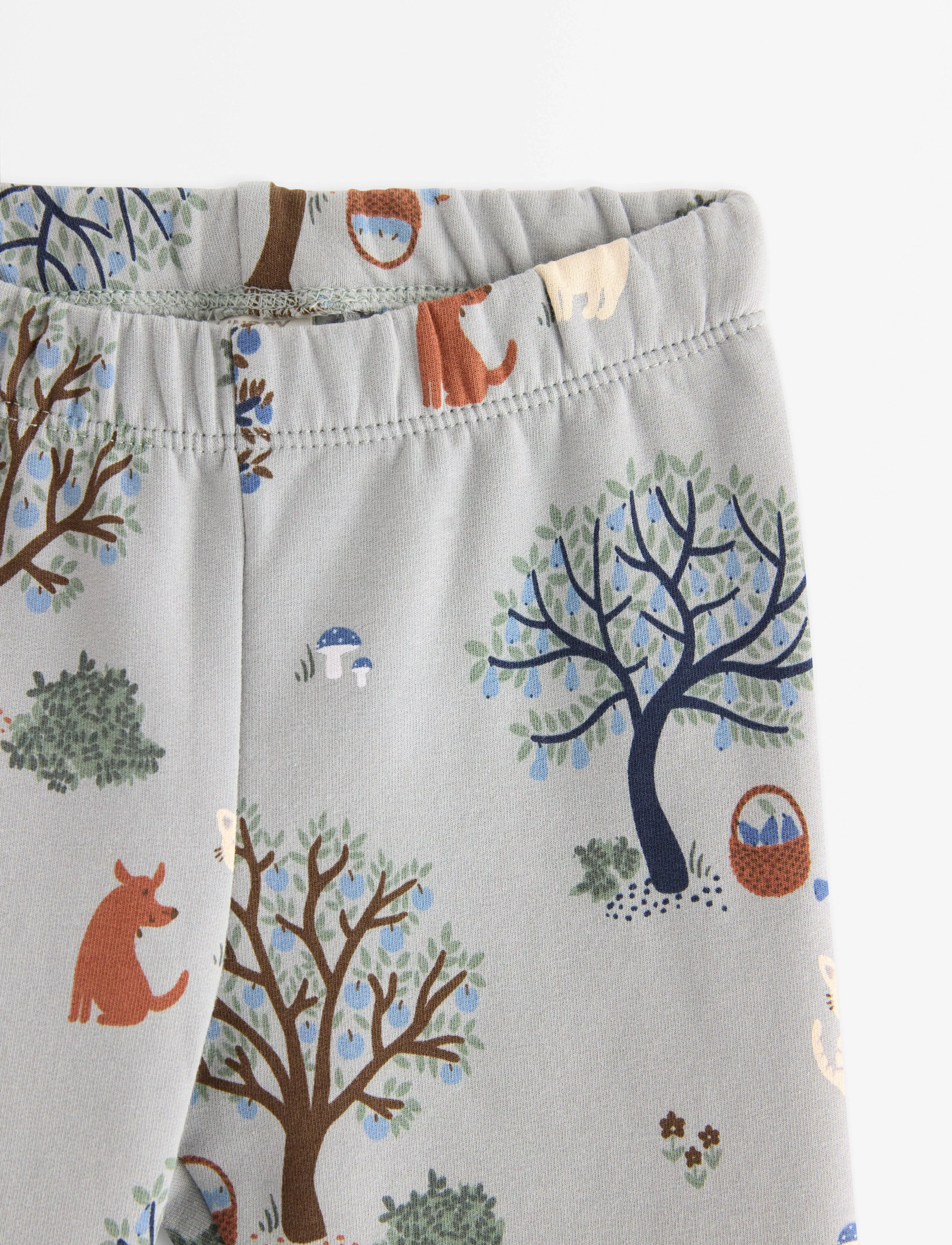 Lindex - Leggings Tree - retuusid - light dusty turquoise - 2