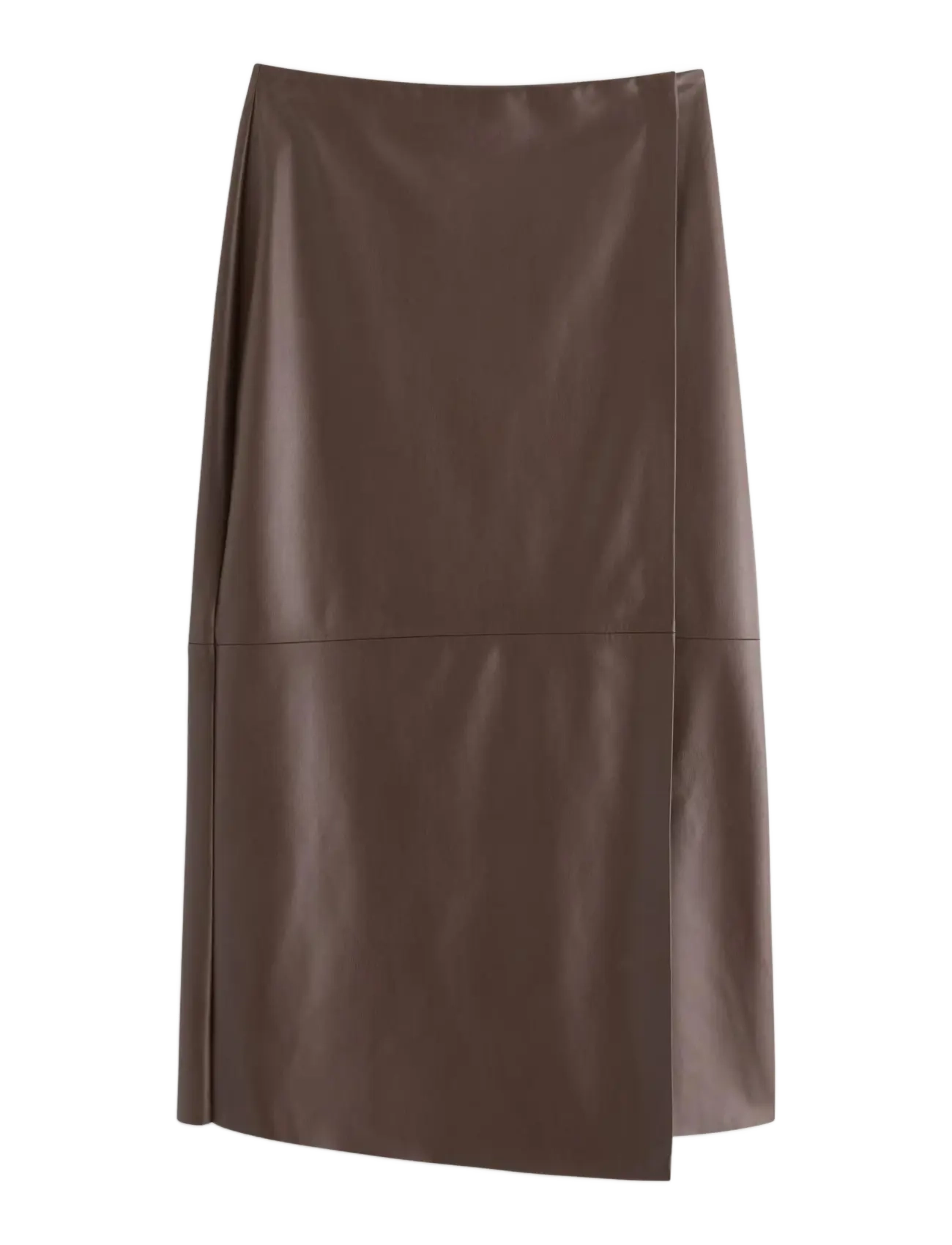 Lindex Skirt Francy - Slå-om-nederdele - DARK BROWN / brown