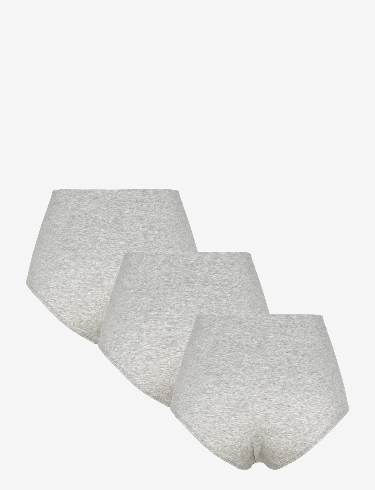 Lindex - Brief Sally High Seamless 3 p - light grey melange - 1