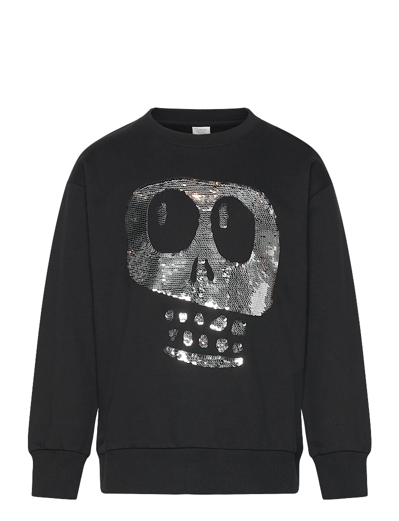 Lindex - Sweatshirt med borstad insida - sweatshirts - black - 1
