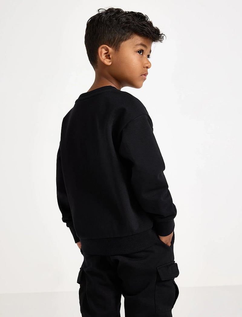 Lindex - Sweatshirt med borstad insida - sweatshirts - black - 4