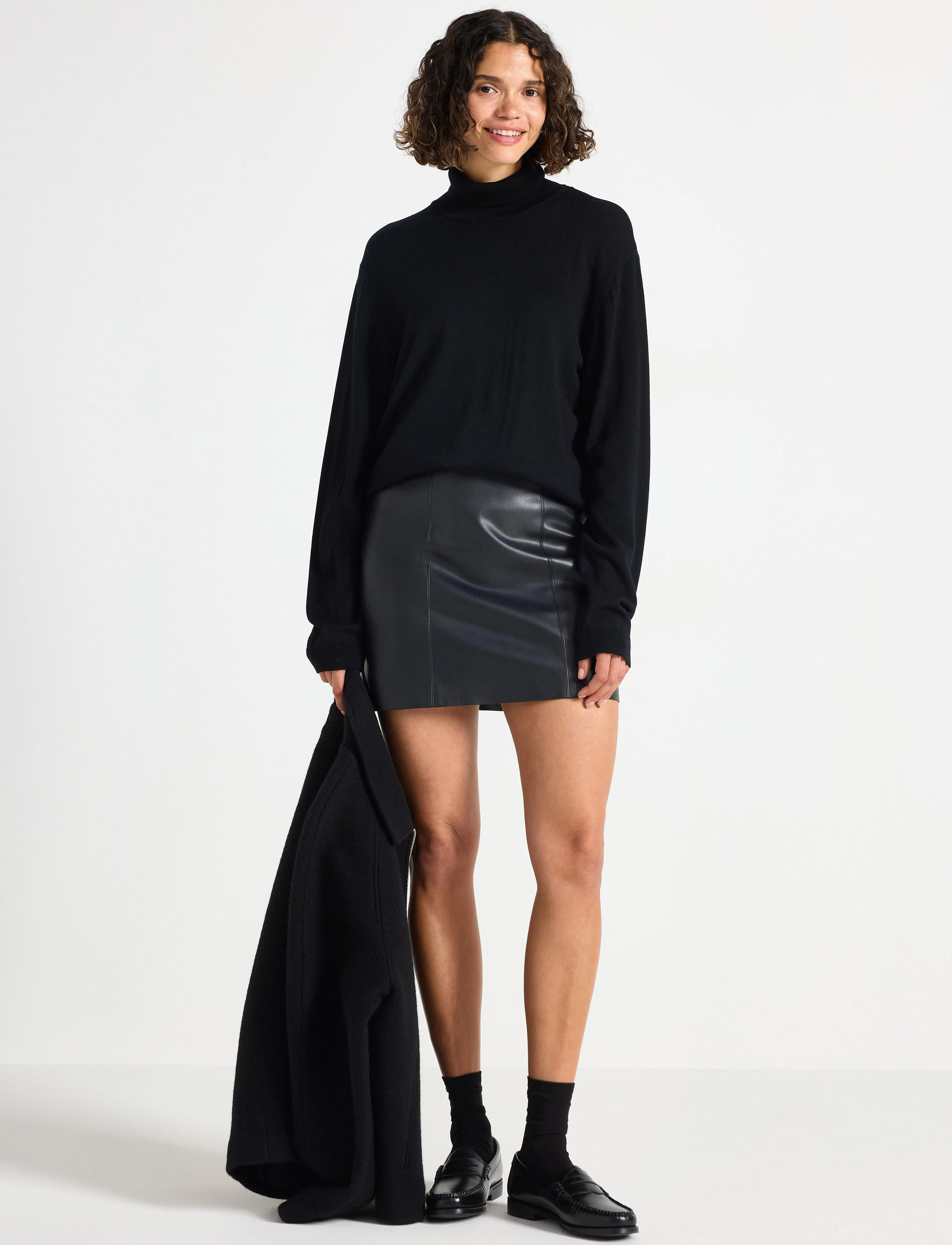 Lindex Skirt Cissi - Seelikud - BLACK / black