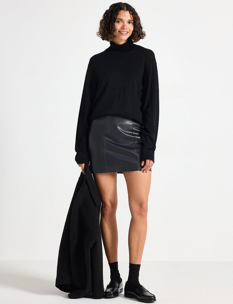 Lindex - Skirt Cissi - korte nederdele - black - 0