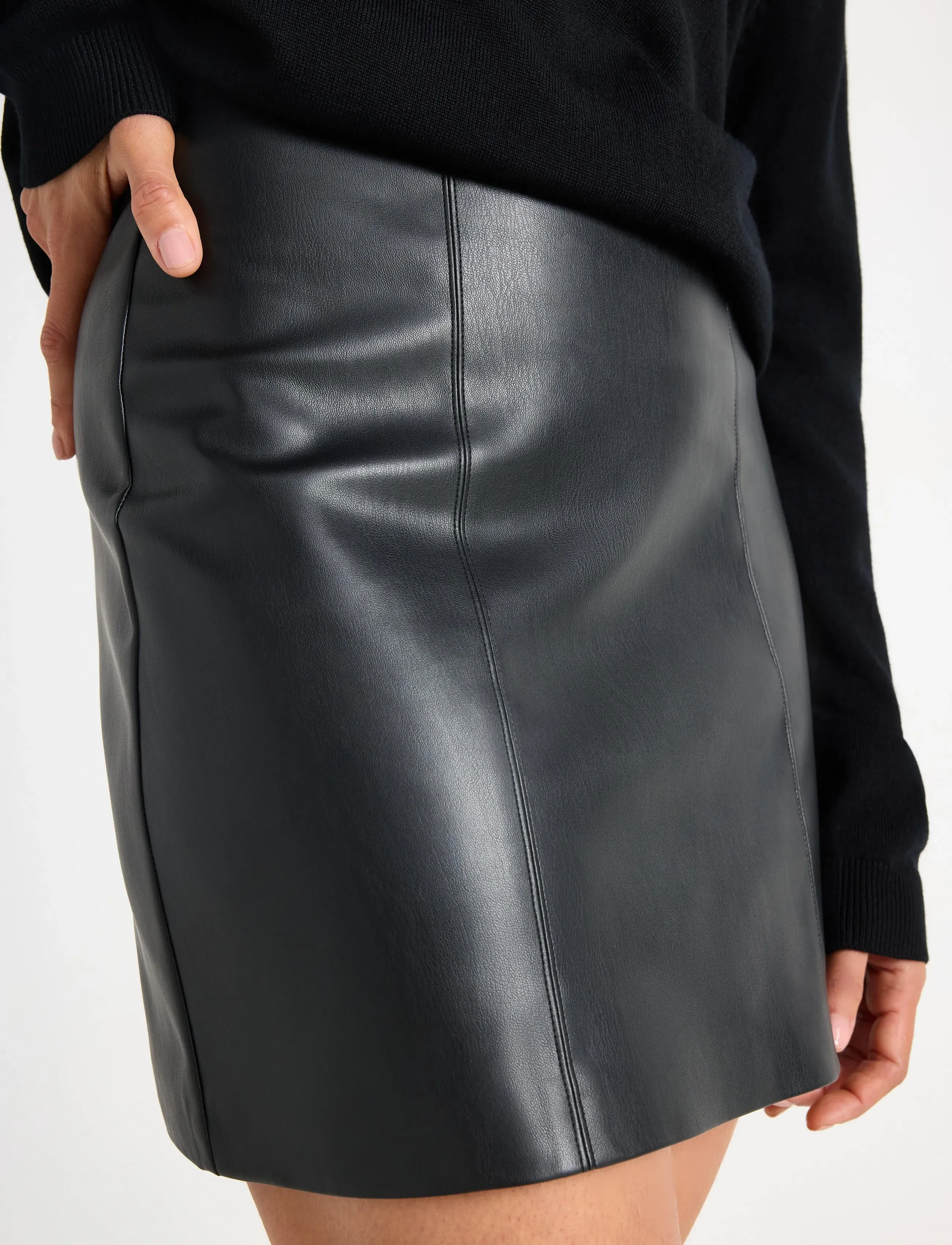 Lindex - Skirt Cissi - miniseelikud - black - 4