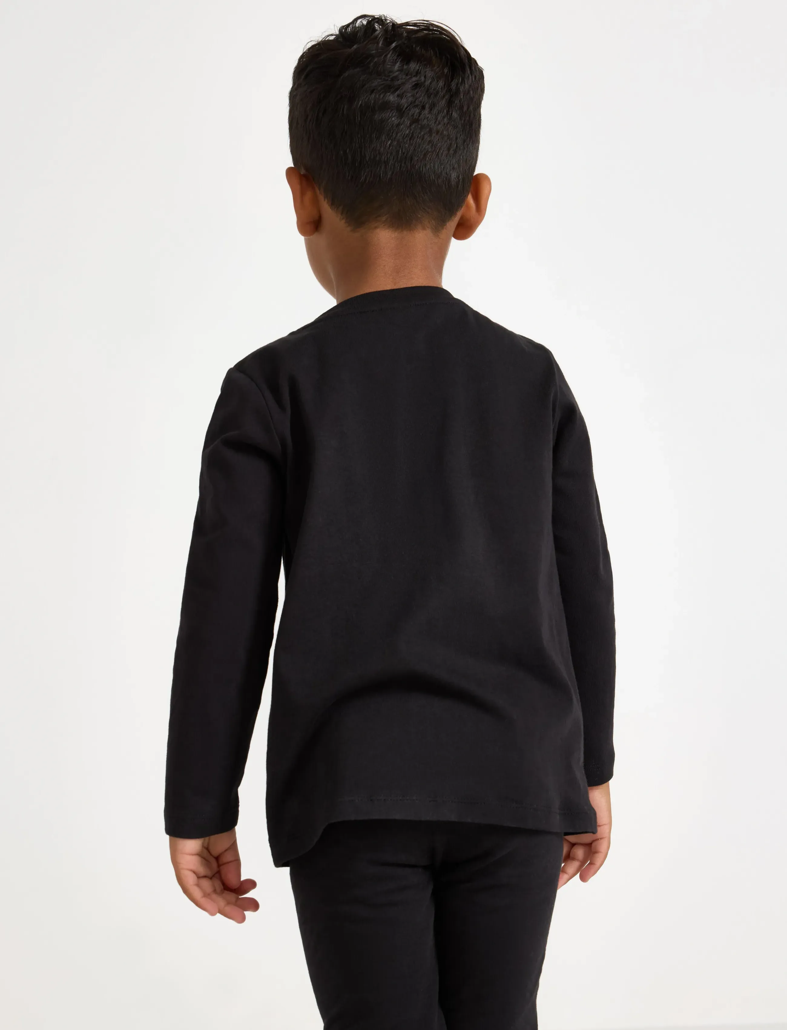 Lindex - Top LS Skeleton glow in the da - langärmelig - black - 3