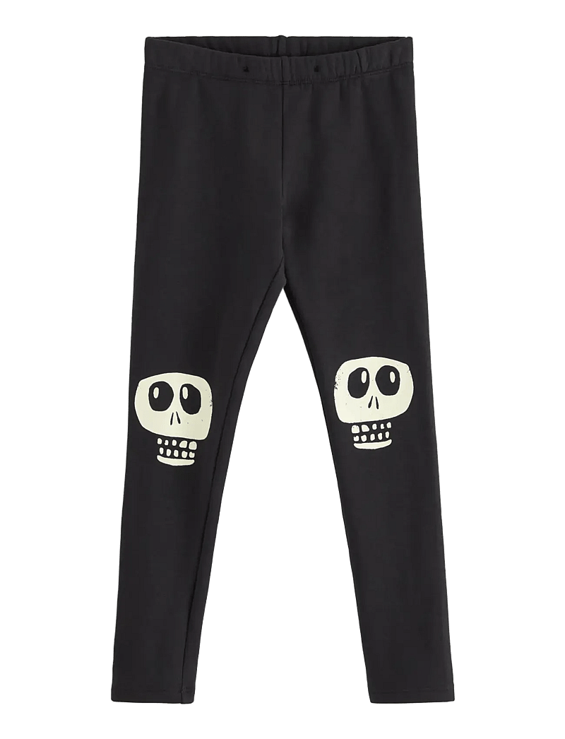 Lindex - Leggings Skull knee patch glow - leggings - black - 1