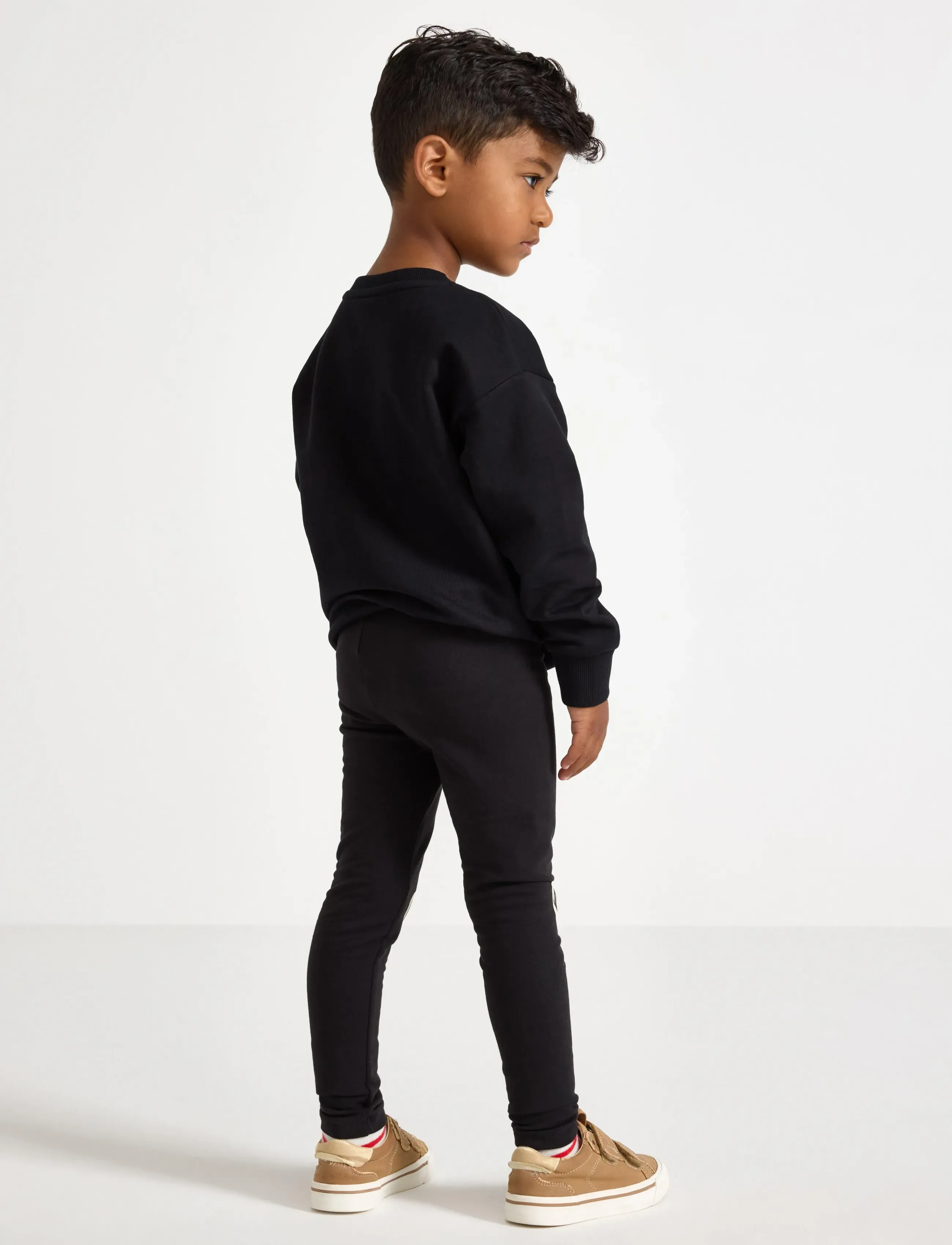Lindex - Leggings Skull knee patch glow - leggings - black - 3