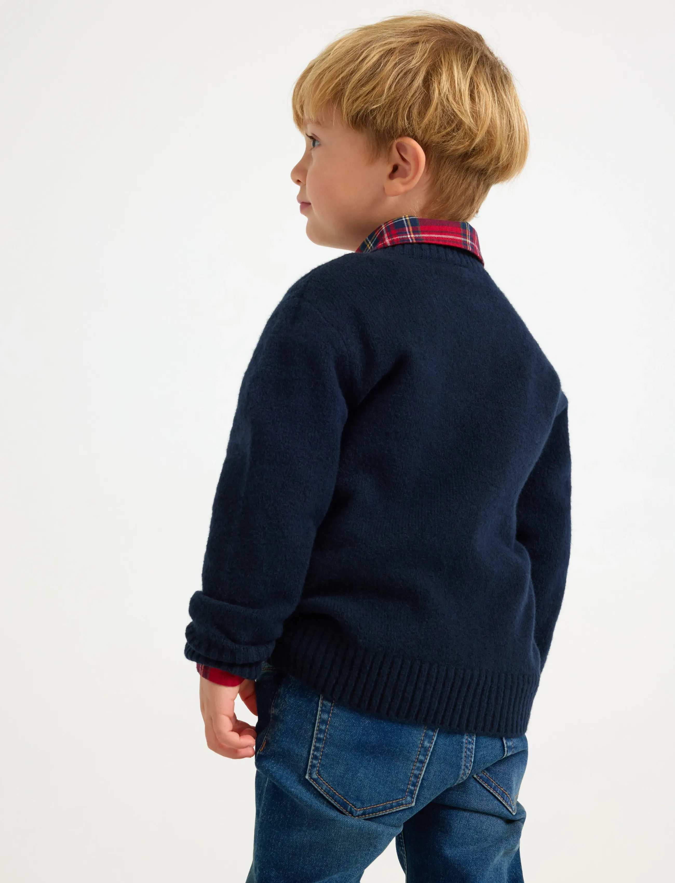 Lindex - Sweater knitted cable - trøjer - dark navy - 3