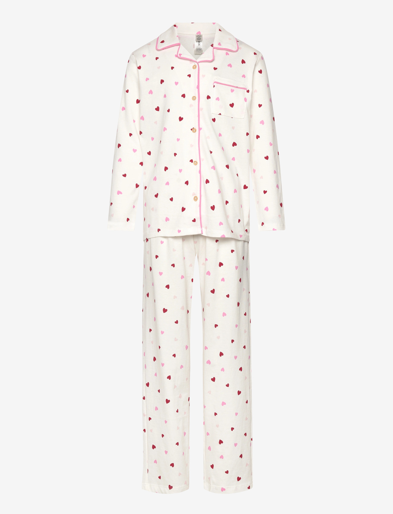 Lindex - Pyjama Hearts - rinkiniai - light dusty white - 1