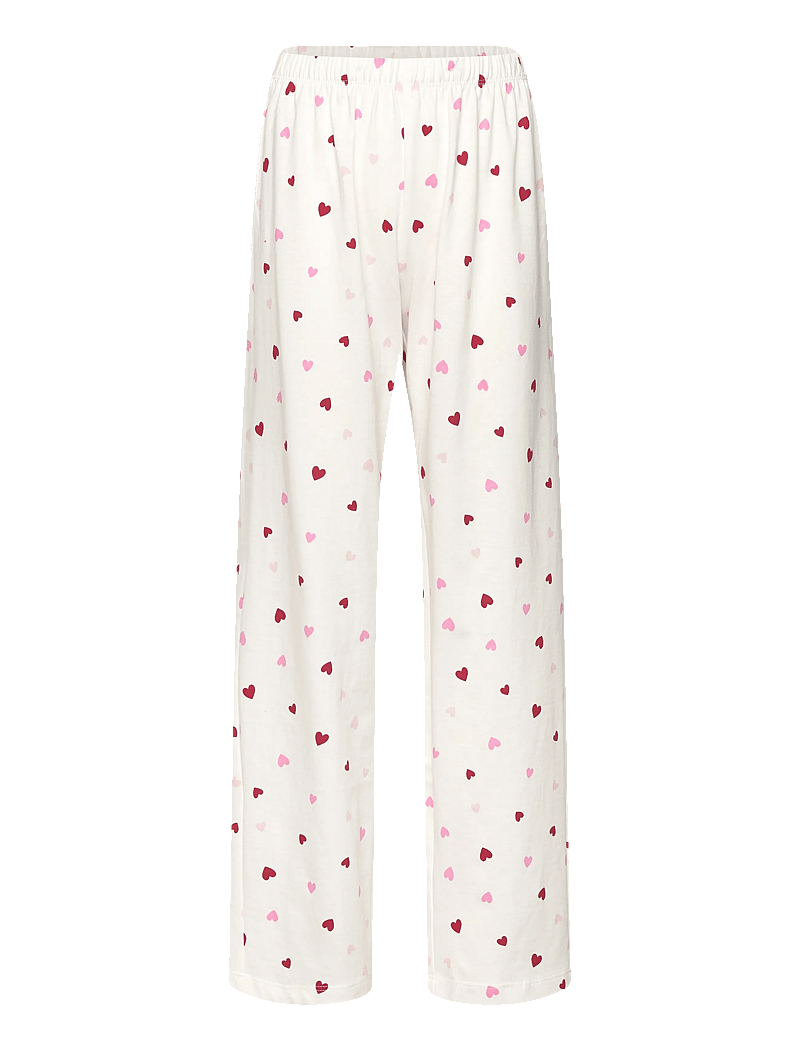 Lindex - Pyjama Hearts - pyjama-sets - light dusty white - 3