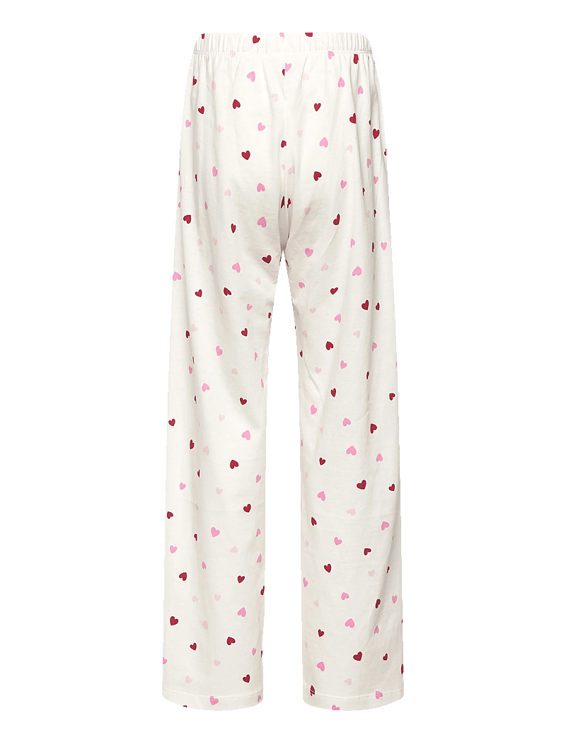 Lindex - Pyjama Hearts - pyjama-sets - light dusty white - 4