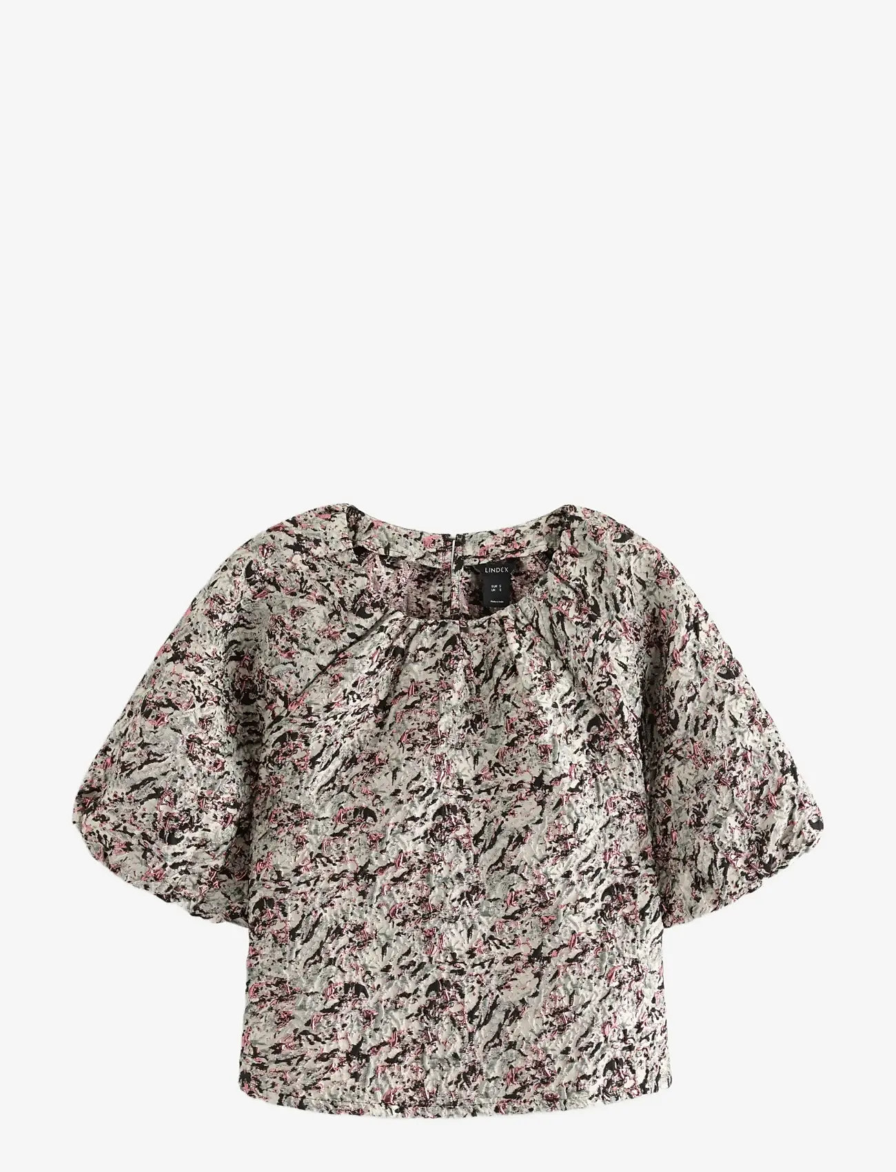 Lindex - Blouse Kylie - kortærmede bluser - grey - 1