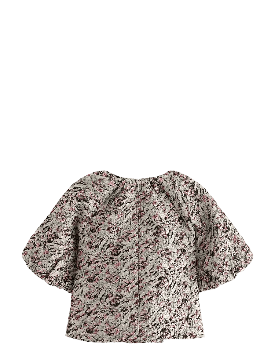Lindex - Blouse Kylie - lühikeste varrukatega pluusid - grey - 2