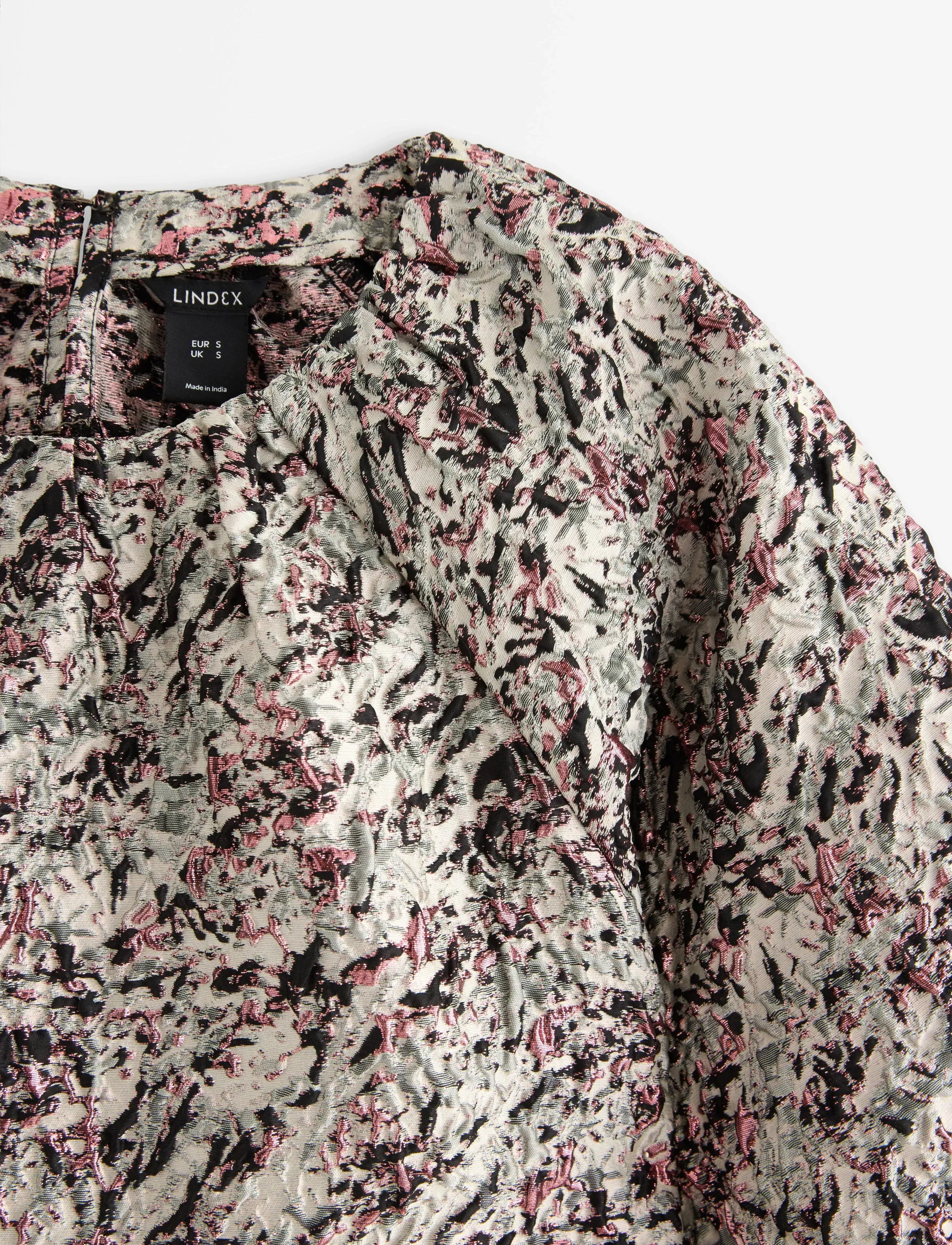 Lindex - Blouse Kylie - lühikeste varrukatega pluusid - grey - 5