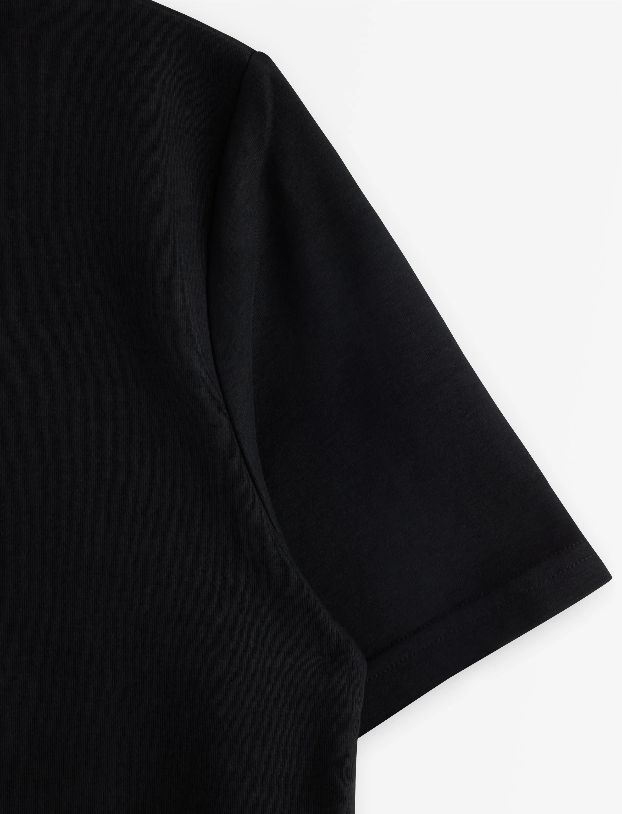 Lindex - T-shirt in heavy cotton - black - 5