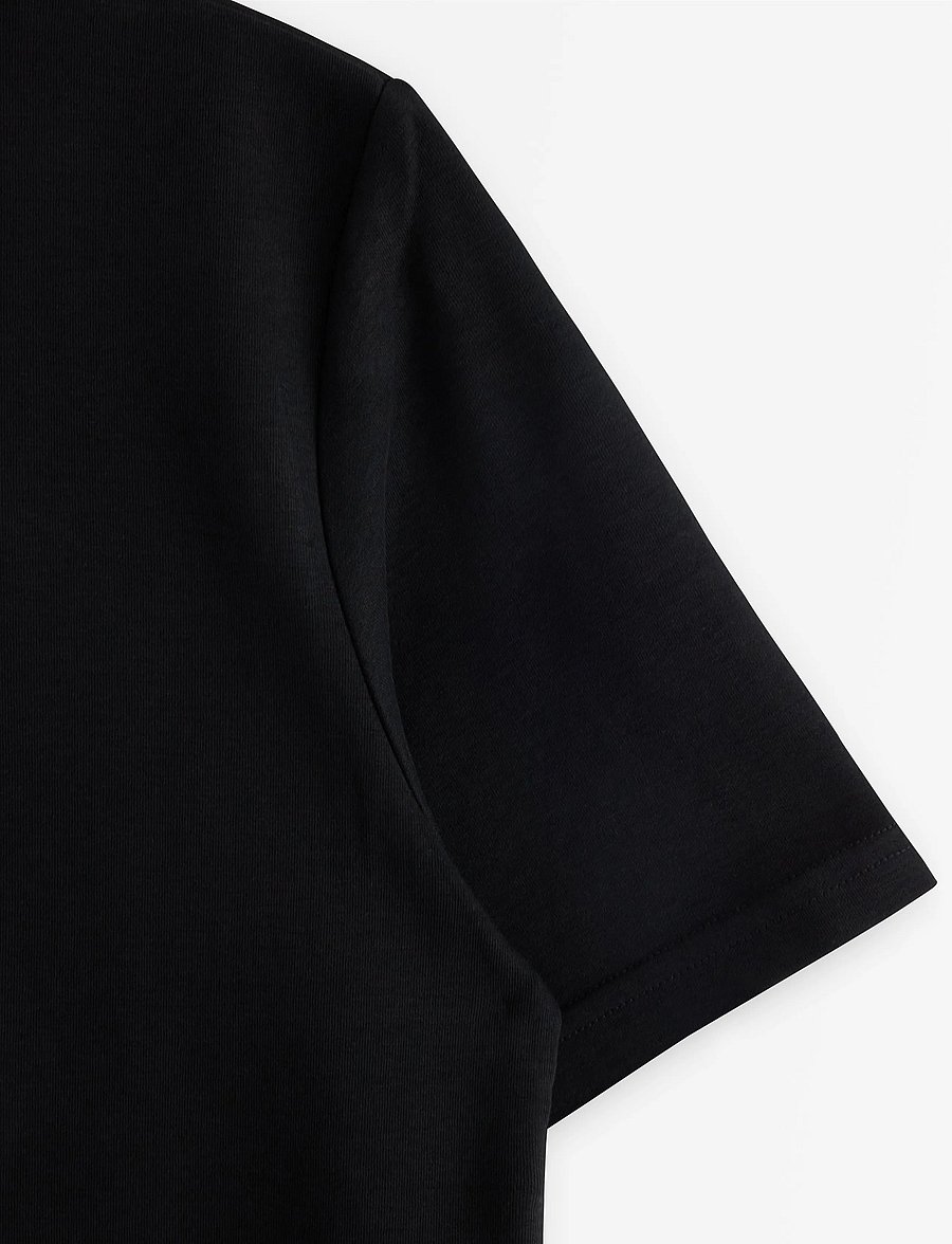 Lindex - T-shirt in heavy cotton - t-paidat - black - 5
