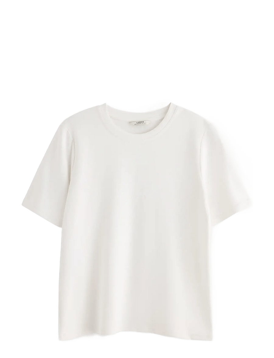 Lindex - T-shirt in heavy cotton - t-shirts - white - 1
