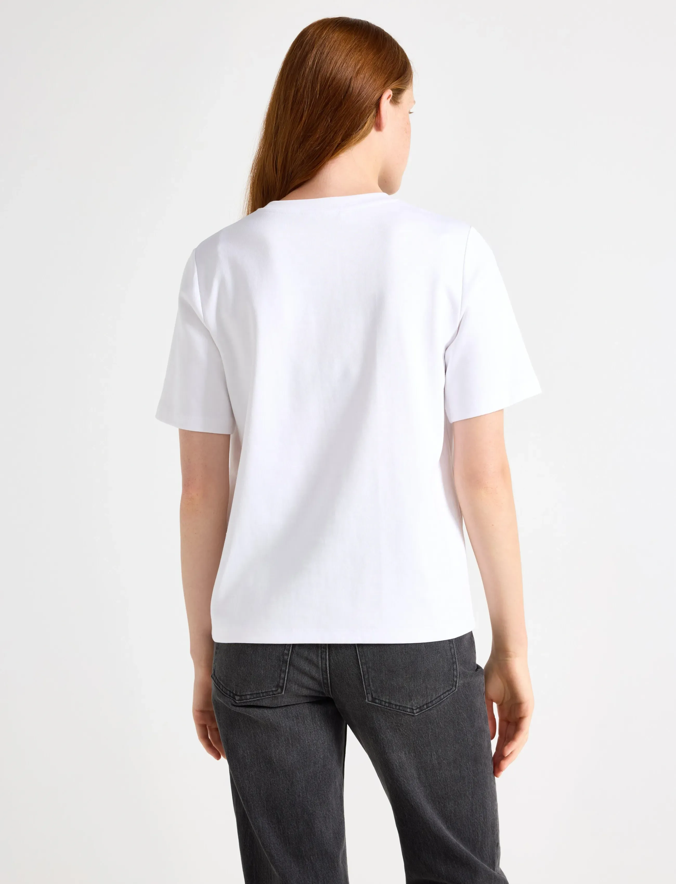 Lindex - T shirt Juline - white - 3