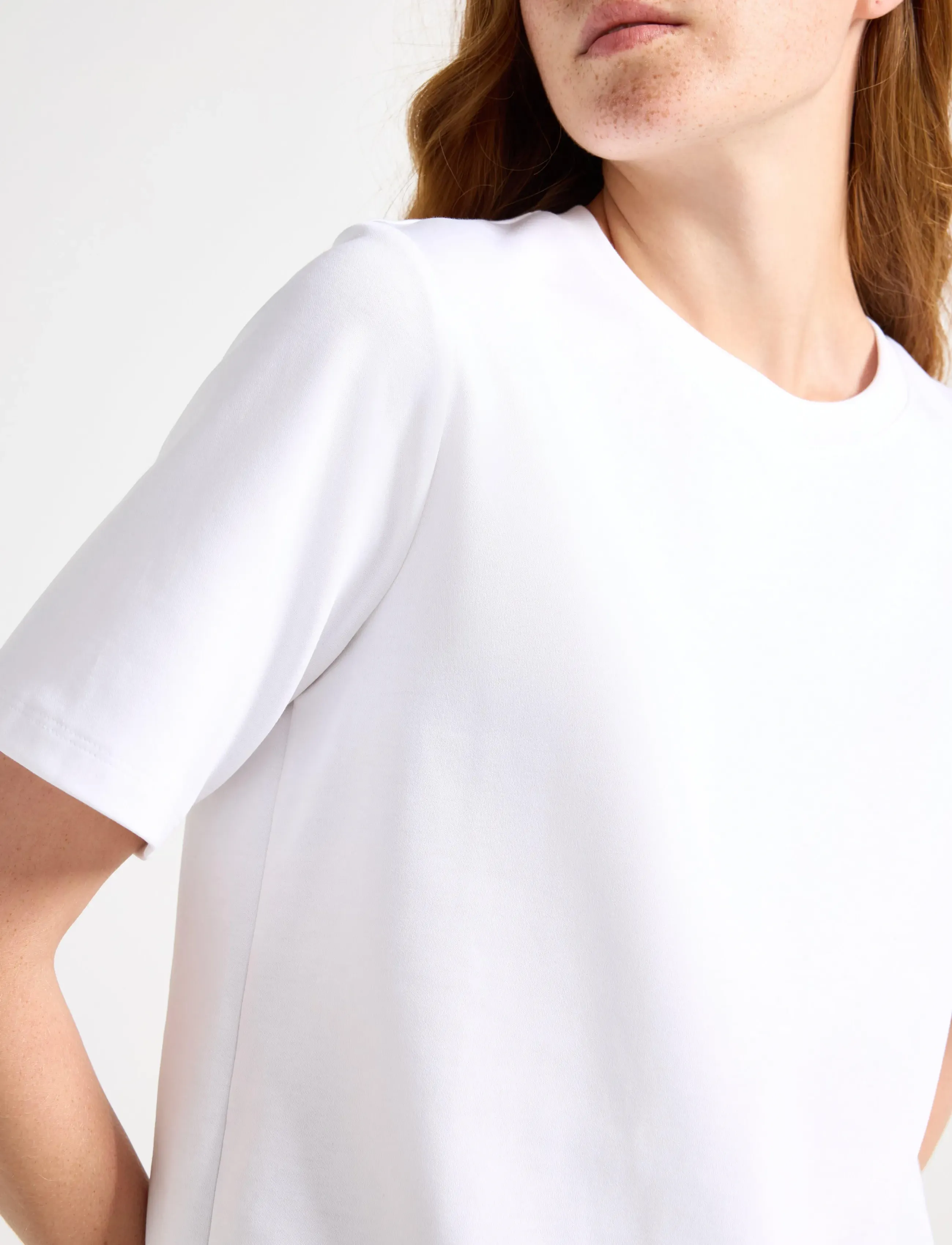 Lindex - T shirt Juline - white - 4