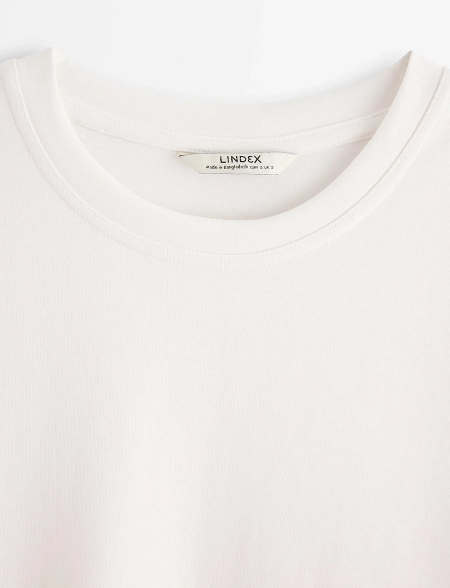 Lindex - T-shirt in heavy cotton - t-shirts - white - 5