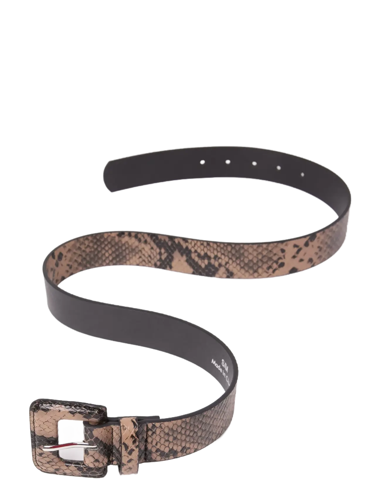 Lindex - Belt w covered buckle - vardagsskärp - dark brown - 1