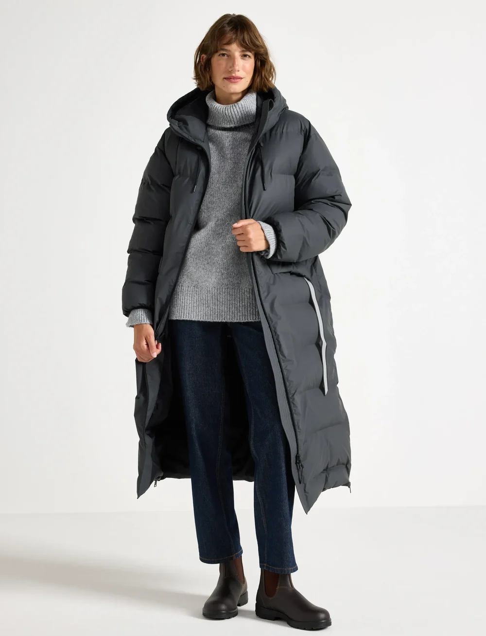 Lindex - Jacket Ellie - dunfrakker - anthracite grey - 0