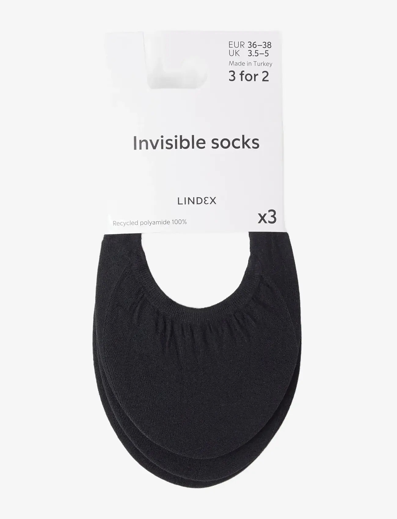 Lindex - Invisible socks - ankle socks - black - 0