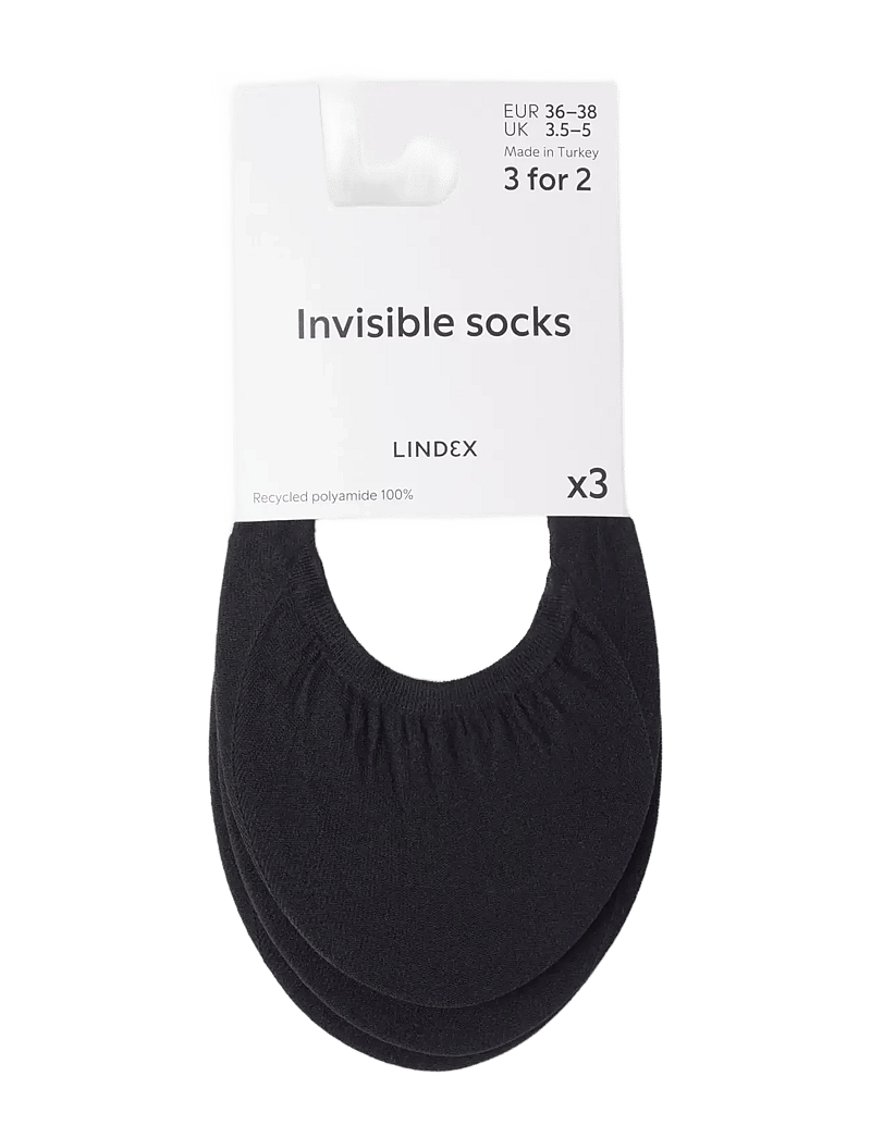 Lindex - Invisible socks - sneackersocken - black - 0