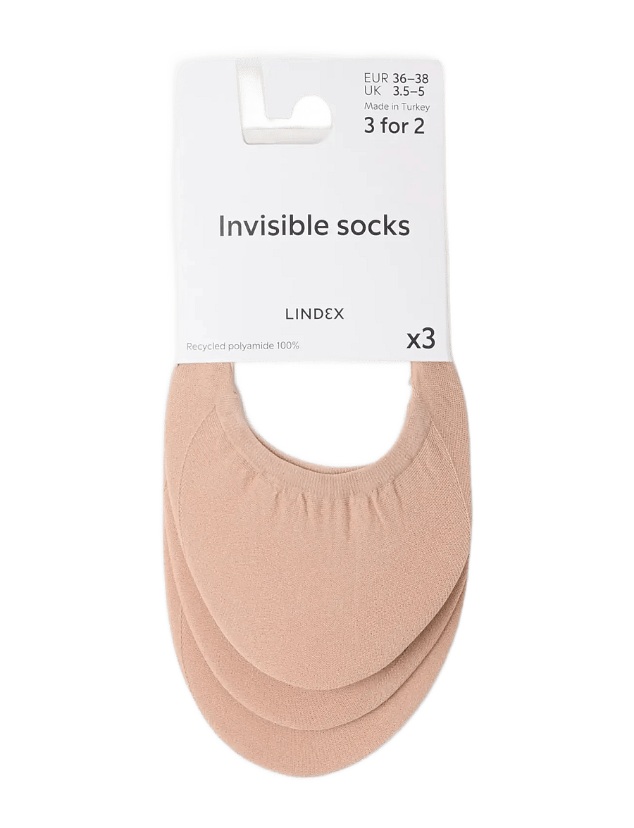 Lindex - Invisible socks - sneackersocken - dusty beige - 0