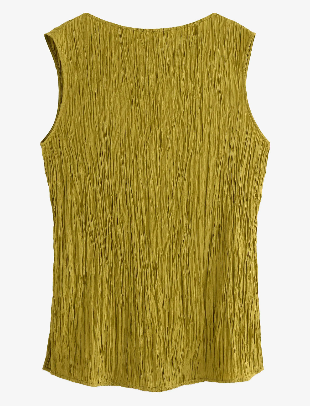 Lindex - Blouse Verona crinkle - Ärmellose blusen - dusty green - 2