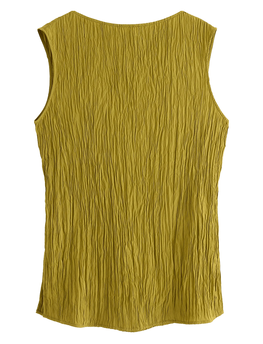 Lindex - Blouse Verona crinkle - sleeveless blouses - dusty green - 2