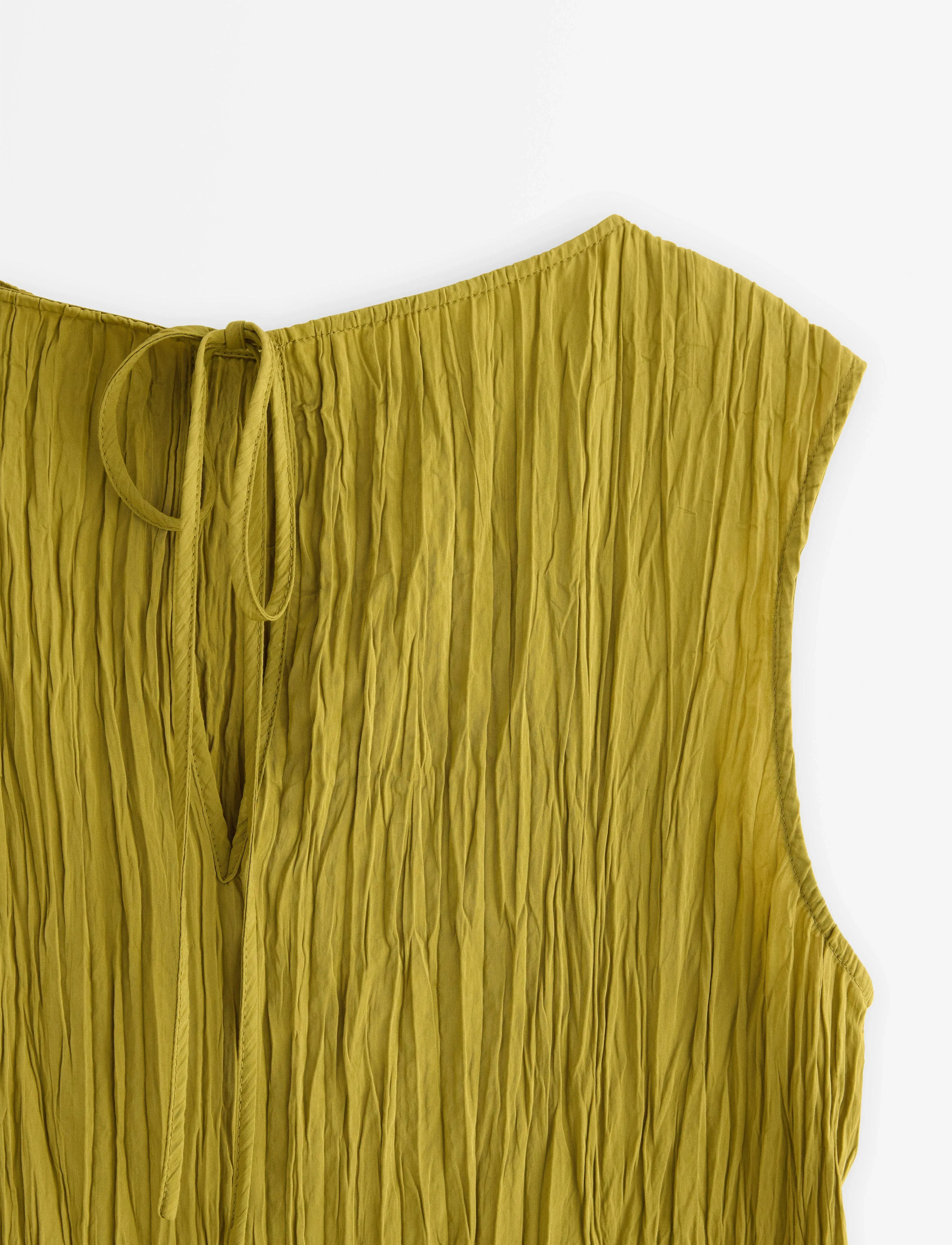 Lindex - Blouse Verona crinkle - dusty green - 5