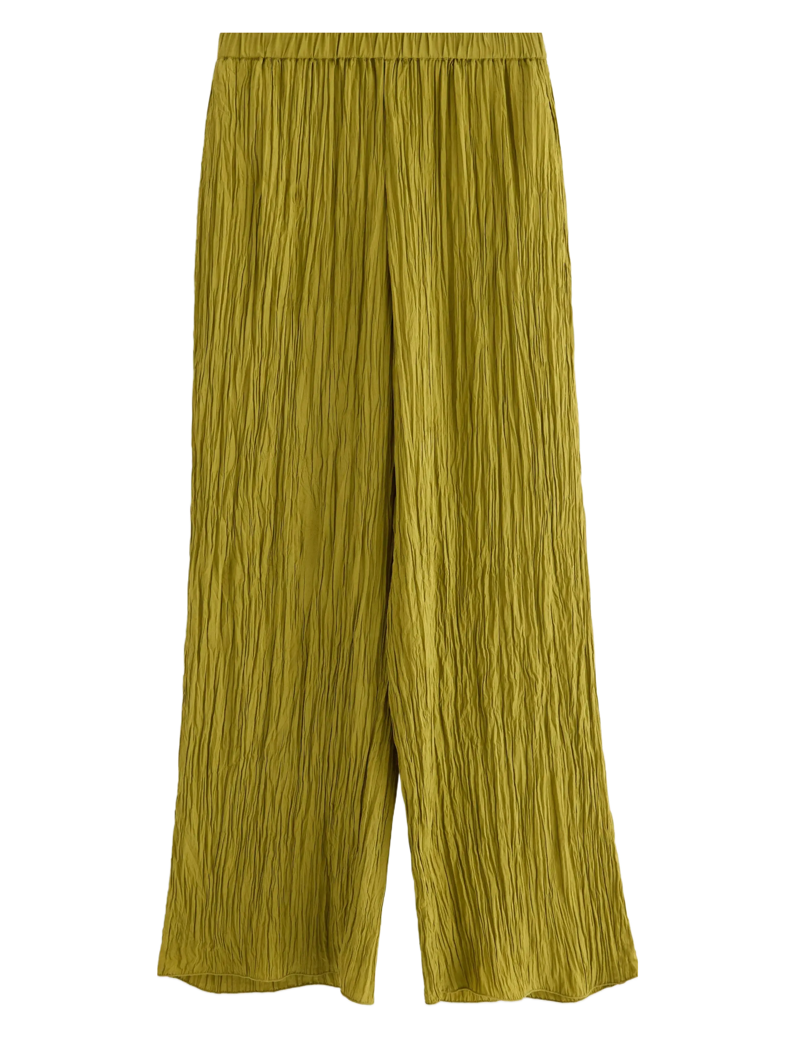 LINDEX Hose Verona Crinkle Grün - L - Damen