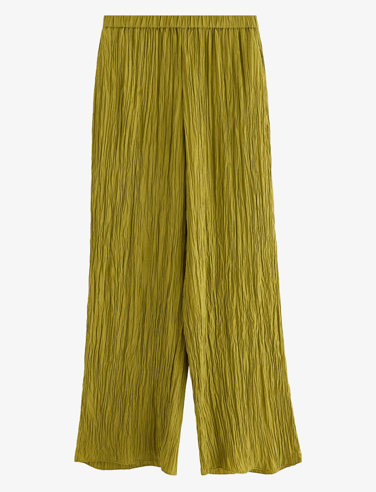 Lindex - Trouser Verona crinkle - sirge säärega püksid - dusty green - 1