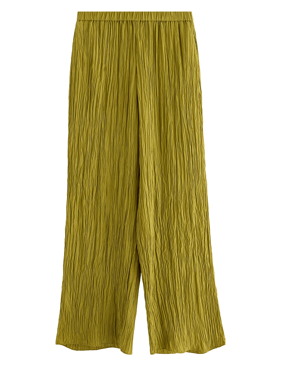 Lindex - Trouser Verona crinkle - hose mit geradem bein - dusty green - 1