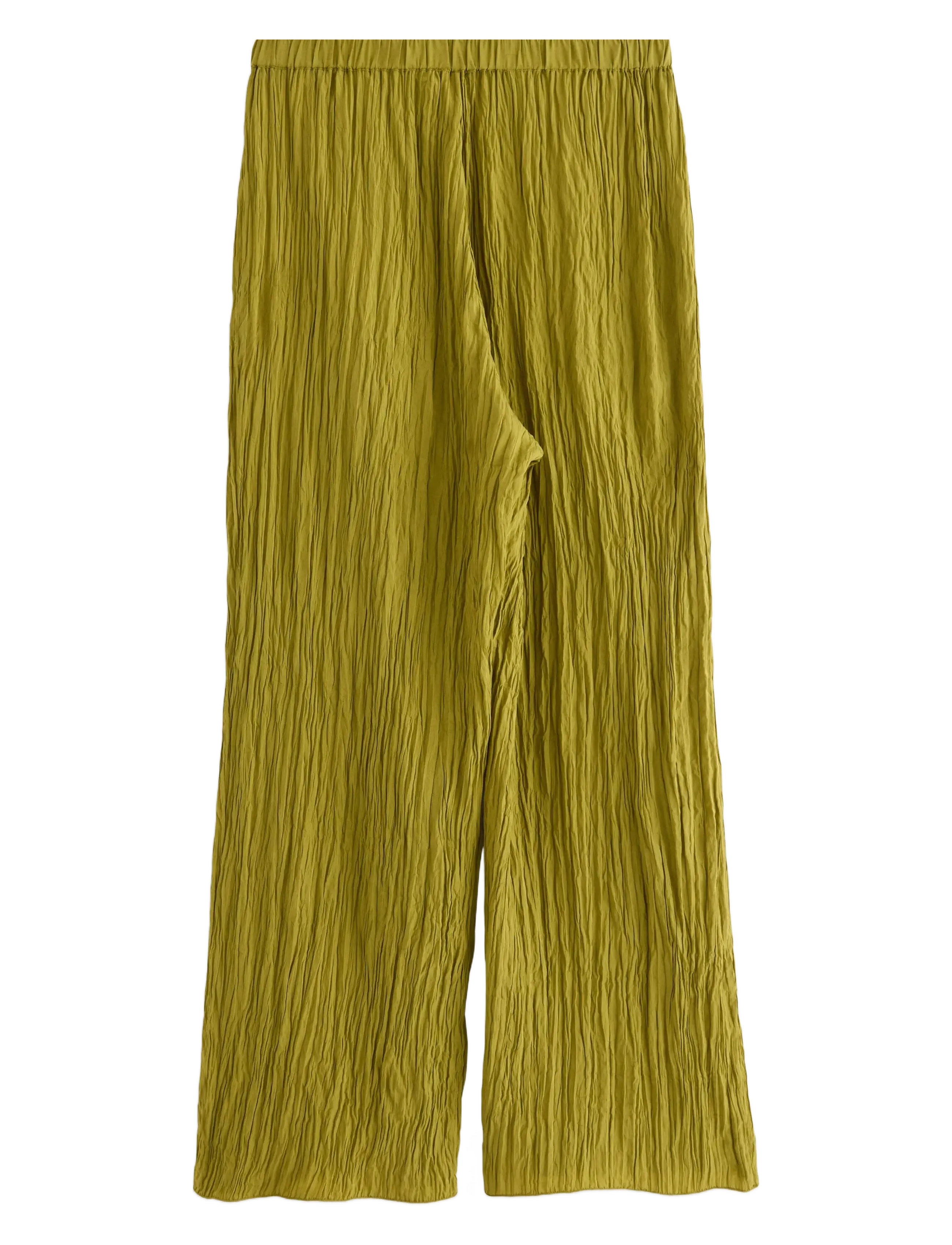 Lindex - Trouser Verona crinkle - straight leg hosen - dusty green - 2