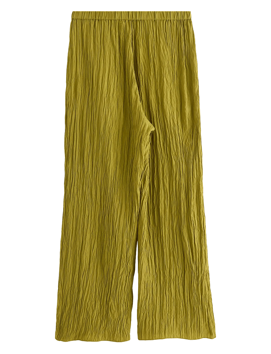 Lindex - Trouser Verona crinkle - hose mit geradem bein - dusty green - 2