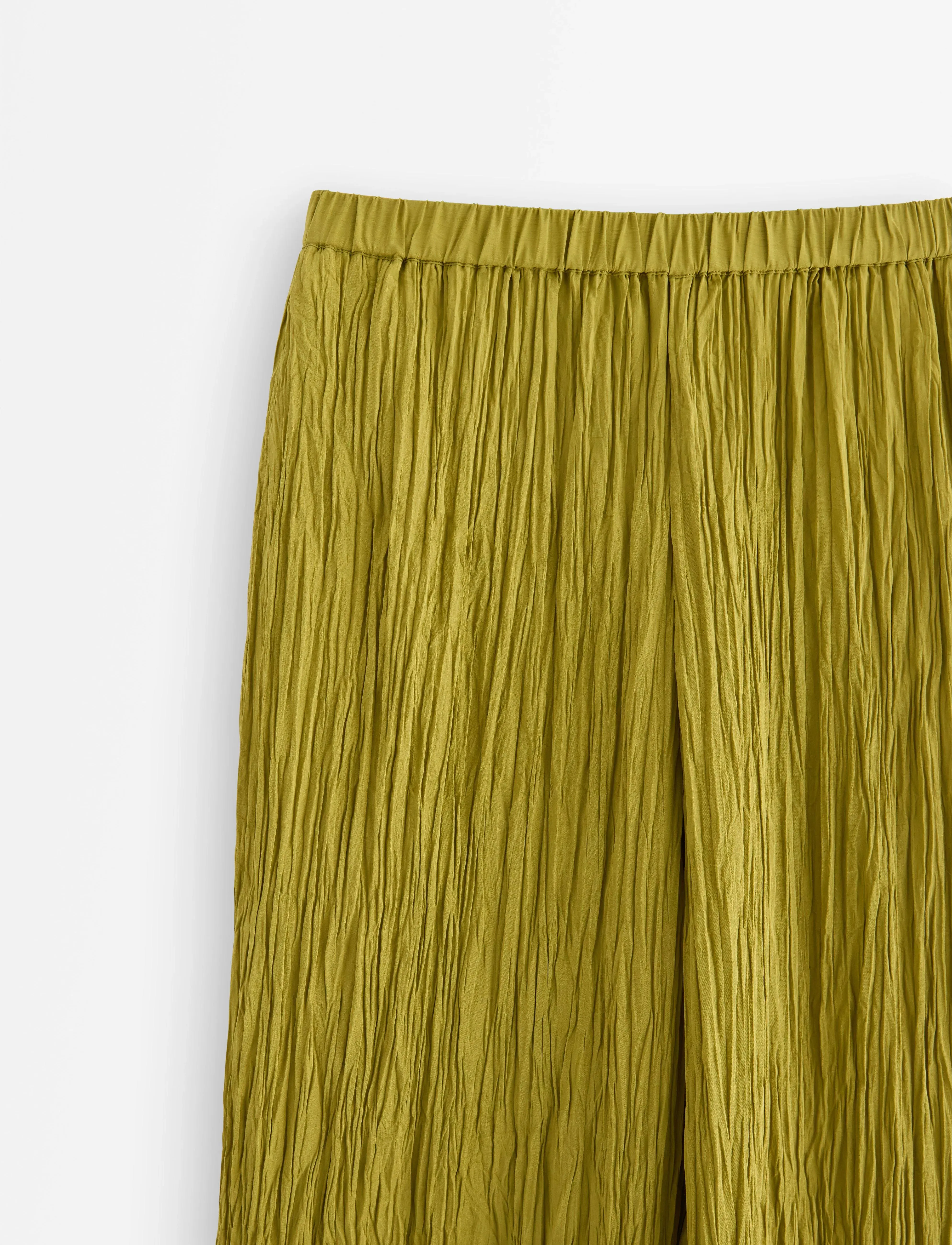 Lindex - Trouser Verona crinkle - straight leg hosen - dusty green - 5
