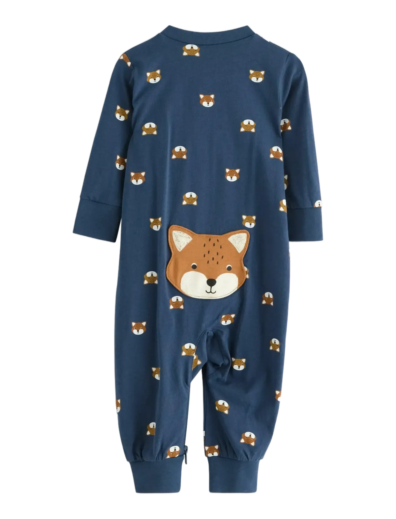 Lindex - Sleepsuit with application at the back - sovoveraller - dark blue - 1
