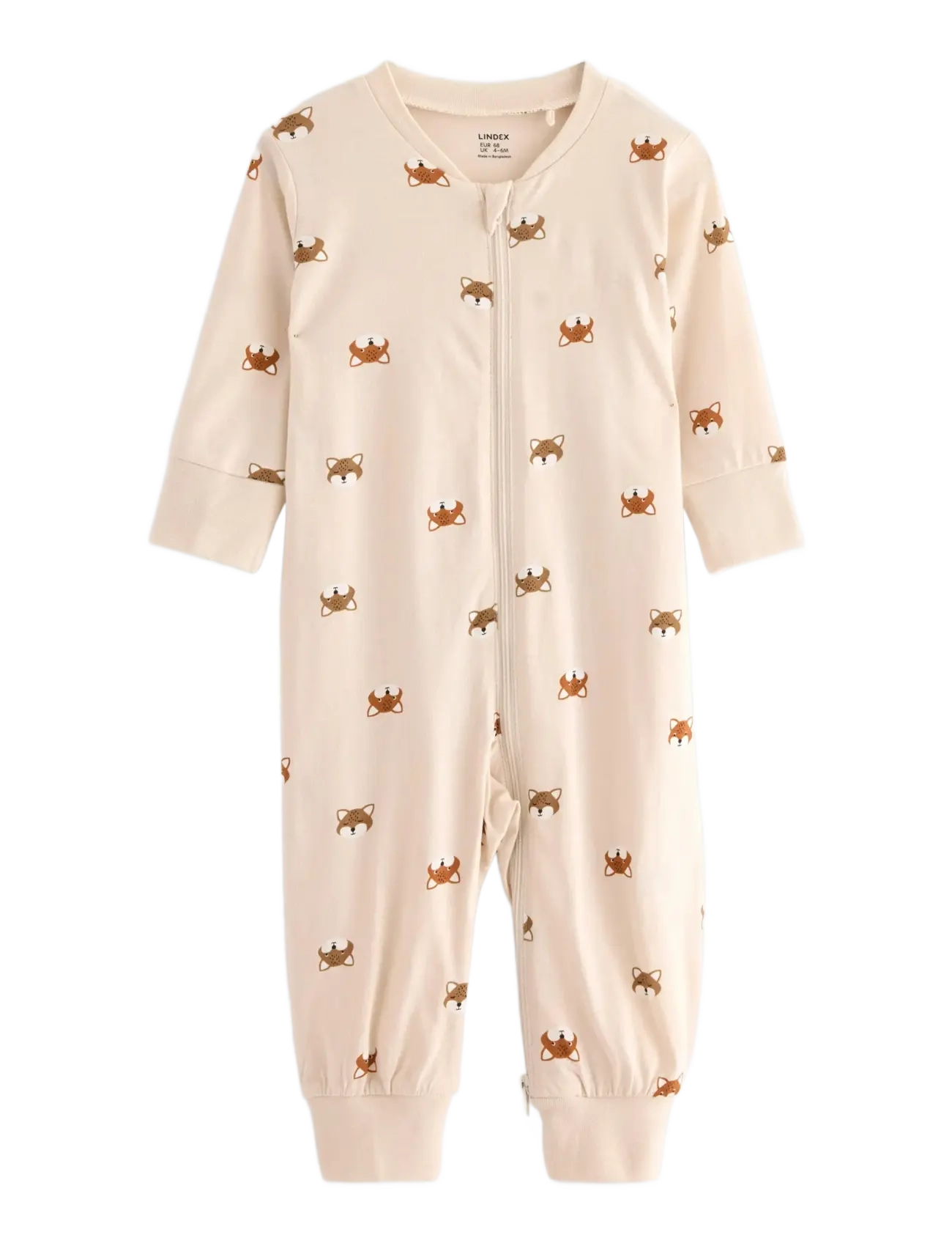 LINDEX Pyjamas With Application At The Back Beige - 68 - Kinder