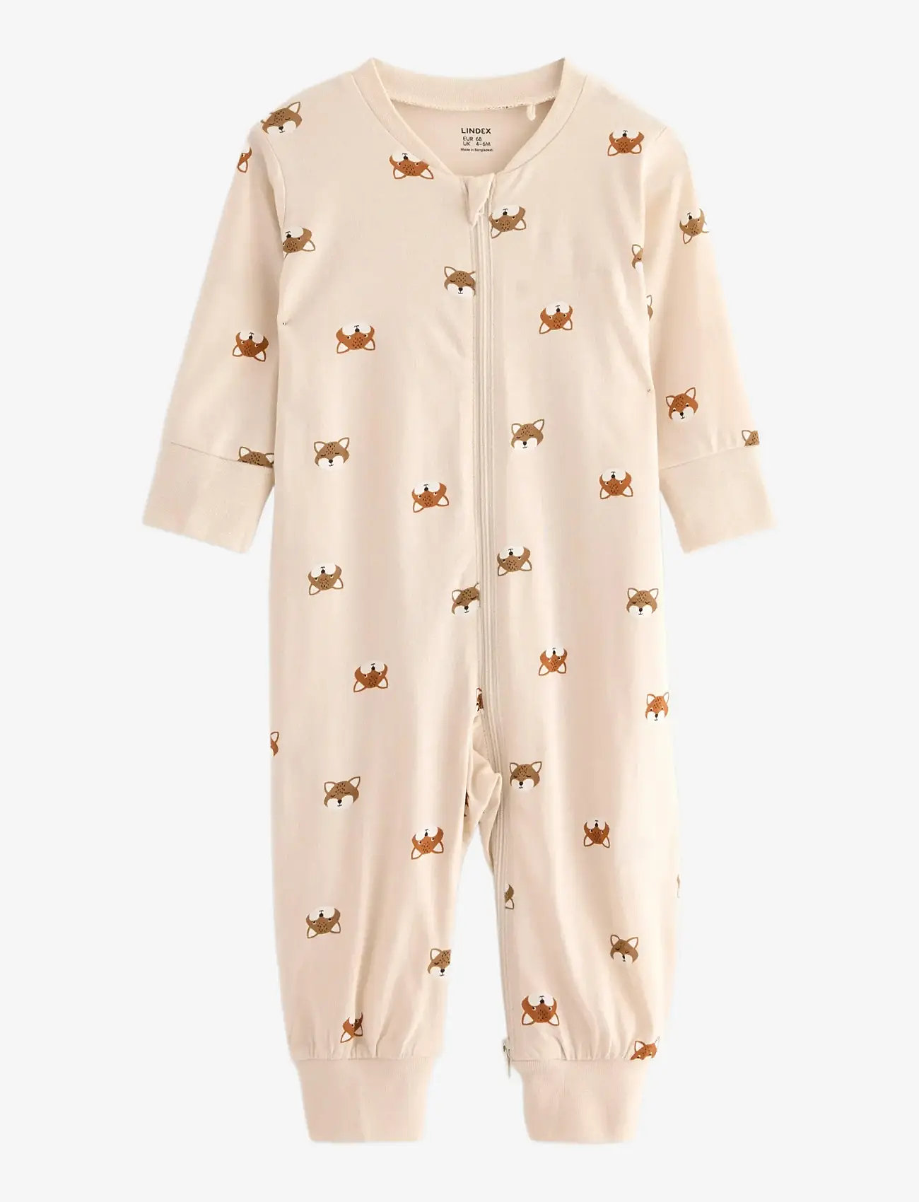 Lindex - Pyjamas Fox BF - magamiskombinesoonid - light beige - 0