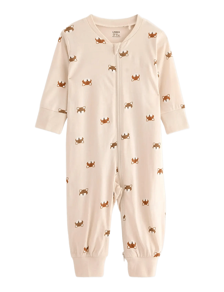 Lindex - Pyjamas with application at the back - sovoveraller - light beige - 0